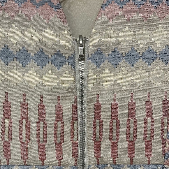 BCBG LIKE NEW pastel metallic A line peplum feminine cocktail mini dress size 2 - Picture 5 of 6